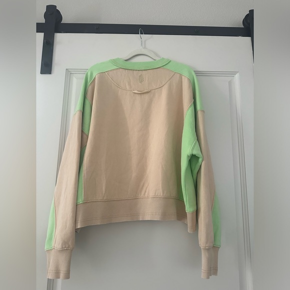 FP Movement Intercept Colorblock Pullover in Sesame Limezest - Picture 5 of 6